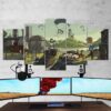 Pubg 09 - Gaming 5 Panel Canvas Art Wall Decor