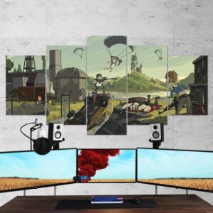 Pubg 09 - Gaming 5 Panel Canvas Art Wall Decor