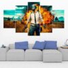 Pubg 4 - Gaming 5 Panel Canvas Art Wall Decor