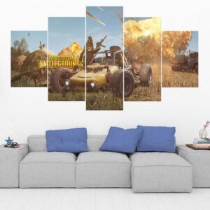 Pubg 7 - Gaming 5 Panel Canvas Art Wall Decor