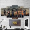 Pubg Playerunknowns Battlegrounds 02 - Gaming 5 Panel Canvas Art Wall Decor