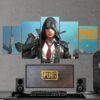 Pubg Playerunknowns Battlegrounds 03 - Gaming 5 Panel Canvas Art Wall Decor