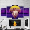 Pubg Playerunknowns Battlegrounds - Retro 07 - Gaming 5 Panel Canvas Art Wall Decor