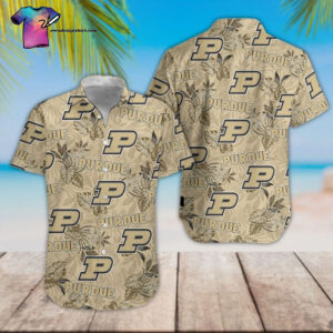Purdue Boilermakers Tropical Hawaiian Shirt
