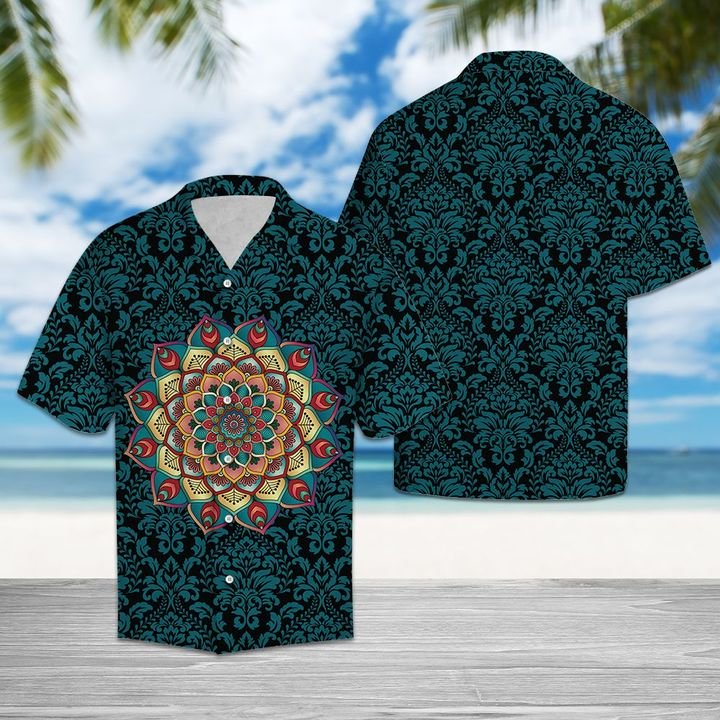 Purple Mandala Hawaiian Shirt Summer Button Up Purple Mandala Hawaiian Shirt Summer Button Up