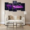 Purple Pearl Lamborghini Group 01 - Automative 5 Panel Canvas Art Wall Decor