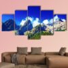 Pyrenees Mountains In Summer Panorama - Nature 5 Panel Canvas Art Wall Decor