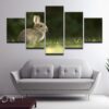 Rabbit 3 - Animal 5 Panel Canvas Art Wall Decor