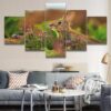 Rabbit 4 - Animal 5 Panel Canvas Art Wall Decor
