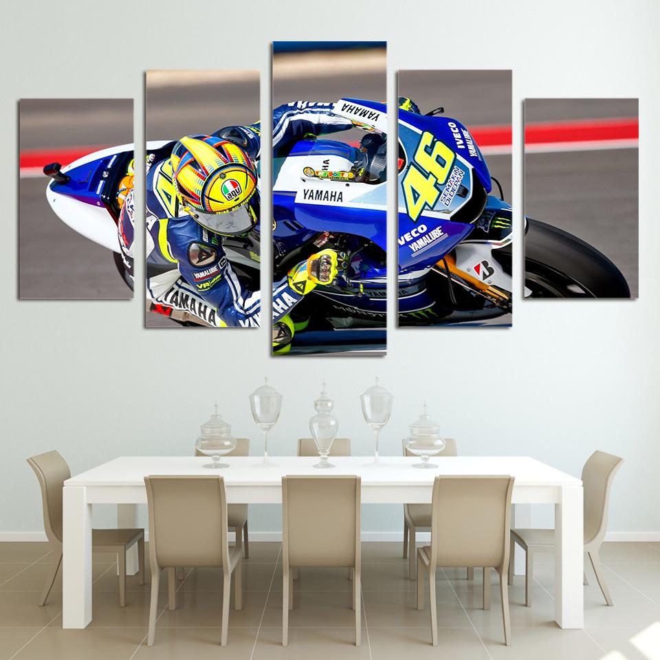 Race Moto - Automative 5 Panel Canvas Art Wall Decor Race Moto - Automative 5 Panel Canvas Art Wall Decor