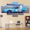 Racing Car 43 - Automative 5 Panel Canvas Art Wall Decor