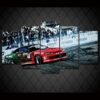 Racing Rally Race Car Group 01 - Automative 5 Panel Canvas Art Wall Decor