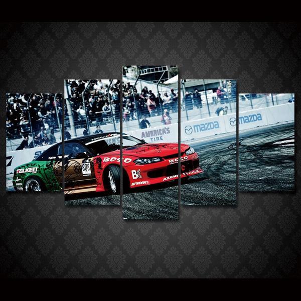 Racing Rally Race Car Group 01 - Automative 5 Panel Canvas Art Wall Decor Racing Rally Race Car Group 01 - Automative 5 Panel Canvas Art Wall Decor