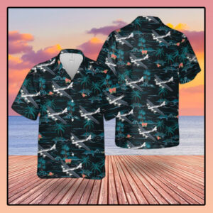 Raf Boeing B-17 Mk Iia Flying Fortress Hawaiian Shirt
