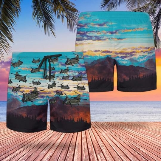 Raf Boeing Chinook Hc.Mk6 Hawaiian Shirt Raf Boeing Chinook Hc.Mk6 Hawaiian Shirt