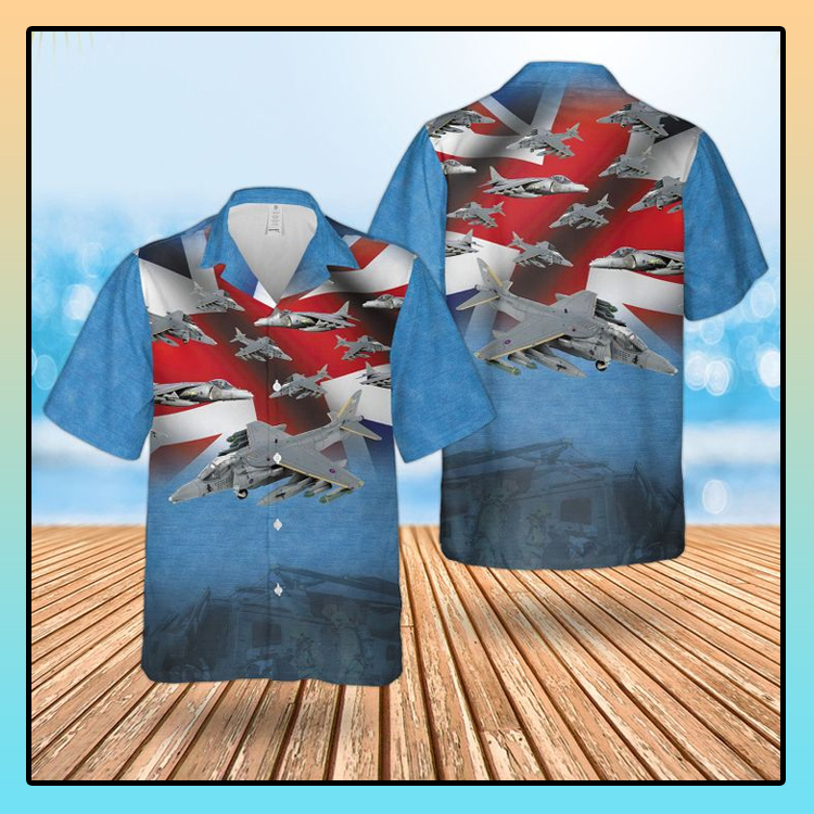 Raf British Aerospace Harrier Ii Harrier Gr7 Hawaiian Shirt Raf British Aerospace Harrier Ii Harrier Gr7 Hawaiian Shirt