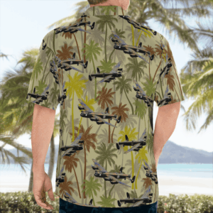Raf Historical  Lancaster Bomber Hawaiian Shirt