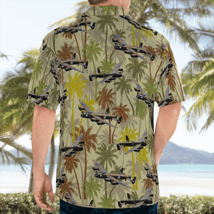 Raf Historical Lancaster Bomber Hawaiian Shirt Raf Historical Lancaster Bomber Hawaiian Shirt
