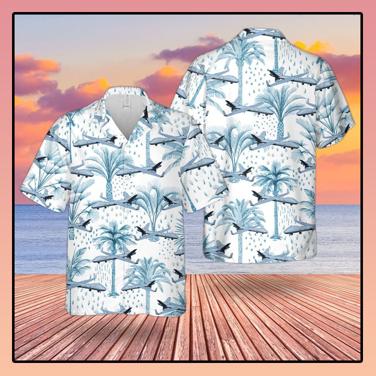 Raf Reaper Mq-9A Hawaiian Shirt Raf Reaper Mq-9A Hawaiian Shirt