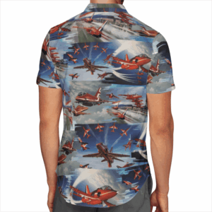 Raf Red Arrows Air Show Hawaiian Shirt