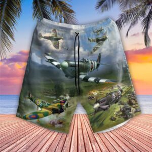 Raf Supermarine Spitfire Hawaiian Shirt