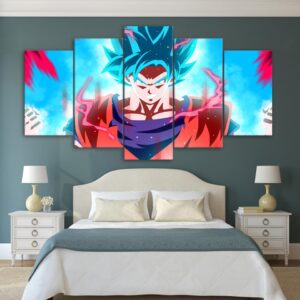 Ragon Ball Z: San Goku - Anime 5 Panel Canvas Art Wall Decor