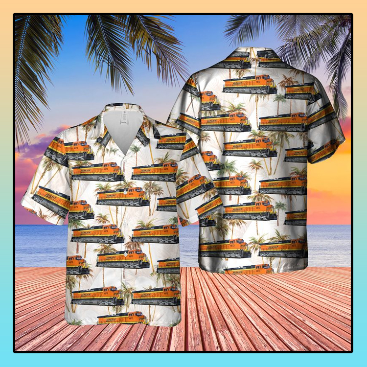Railway Ge Dash 9-44Cw Locomotive Hawaiian Shirt Railway Ge Dash 9-44Cw Locomotive Hawaiian Shirt