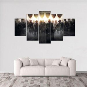 Rainbow Six Siege 5 - Gaming 5 Panel Canvas Art Wall Decor