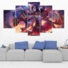 Rakan & Xayah League Of Legends - Gaming 5 Panel Canvas Art Wall Decor