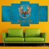 Ravenclaw - Abstract 5 Panel Canvas Art Wall Decor