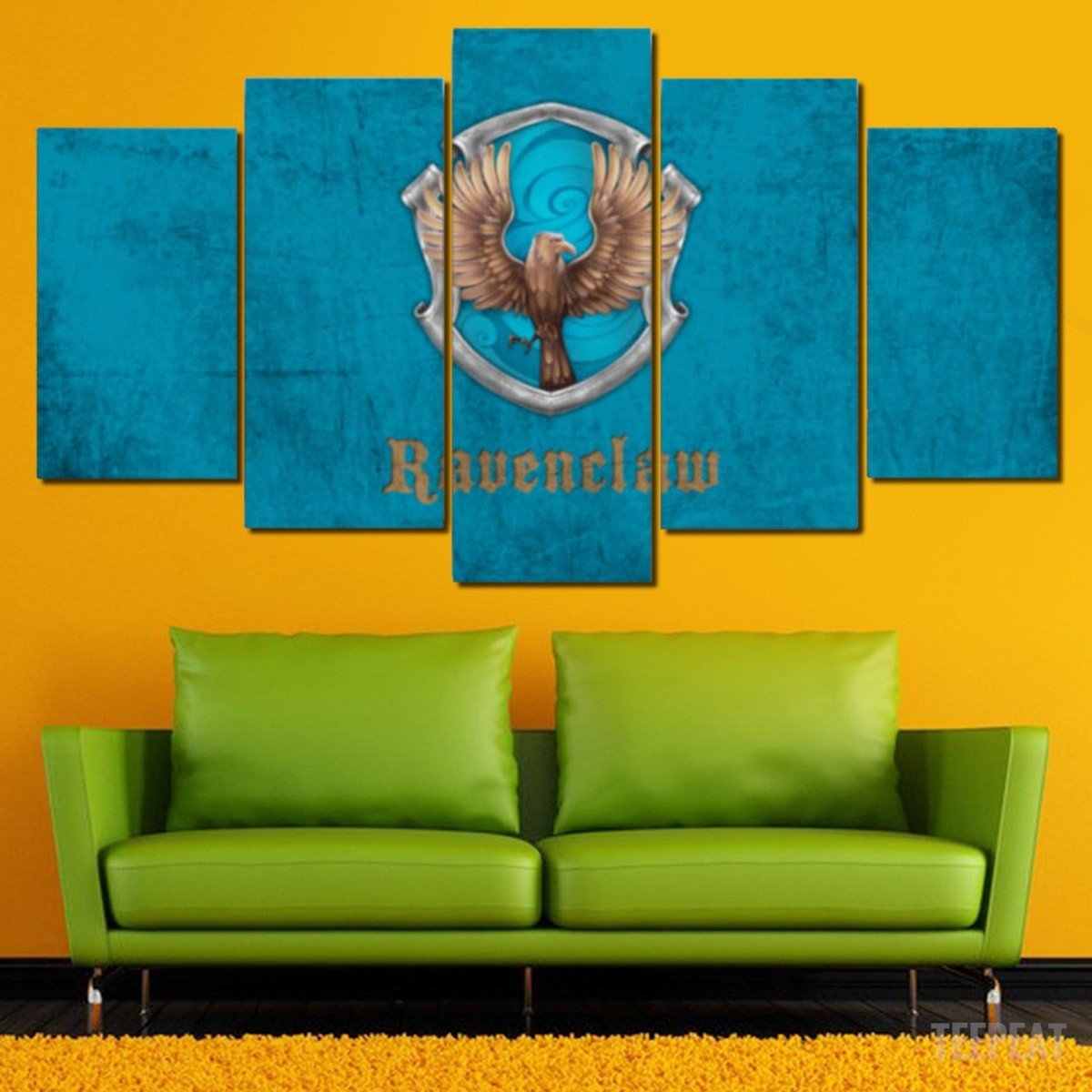 Ravenclaw - Abstract 5 Panel Canvas Art Wall Decor Ravenclaw - Abstract 5 Panel Canvas Art Wall Decor