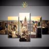 Ravishing City - New York - Nature 5 Panel Canvas Art Wall Decor