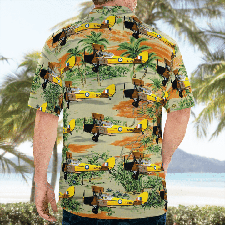 Rcaf De Havilland Dh-82 C Tiger Moth Hawaiian Shirt Rcaf De Havilland Dh-82 C Tiger Moth Hawaiian Shirt