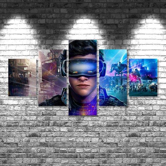 Ready Player One - Movie 5 Panel Canvas Art Wall Decor Ready Player One - Movie 5 Panel Canvas Art Wall Decor