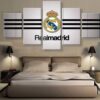 Real Madrid Football Soccer Team - Sport 5 Panel Canvas Art Wall Decor