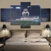 Real Madrid Soccer Stadium Futbol - Sport 5 Panel Canvas Art Wall Decor