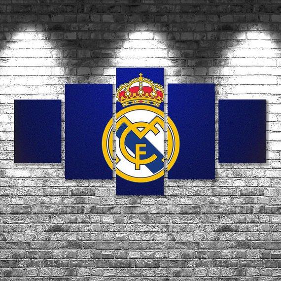 Real Madrid - Sport 5 Panel Canvas Art Wall Decor Real Madrid - Sport 5 Panel Canvas Art Wall Decor