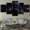Reaper - Abstract 5 Panel Canvas Art Wall Decor