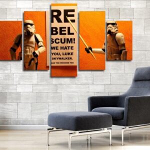 Rebel Scum - Movie 5 Panel Canvas Art Wall Decor