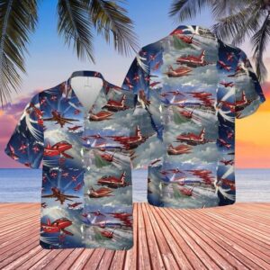 Red Arrows Air Show Hawaiian Shirt