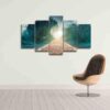 Red Sea Wall - Nature 5 Panel Canvas Art Wall Decor