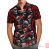 Red Skull Smoke Hawaiian Shirt
