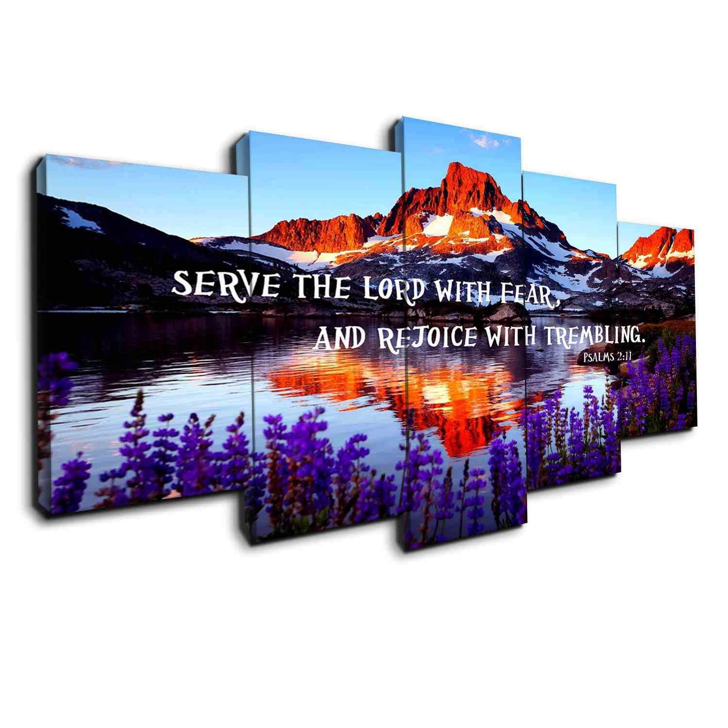 Rejoice - Abstract 5 Panel Canvas Art Wall Decor Rejoice - Abstract 5 Panel Canvas Art Wall Decor