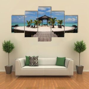 Remote Island In The Celebes Sea - Nature 5 Panel Canvas Art Wall Decor