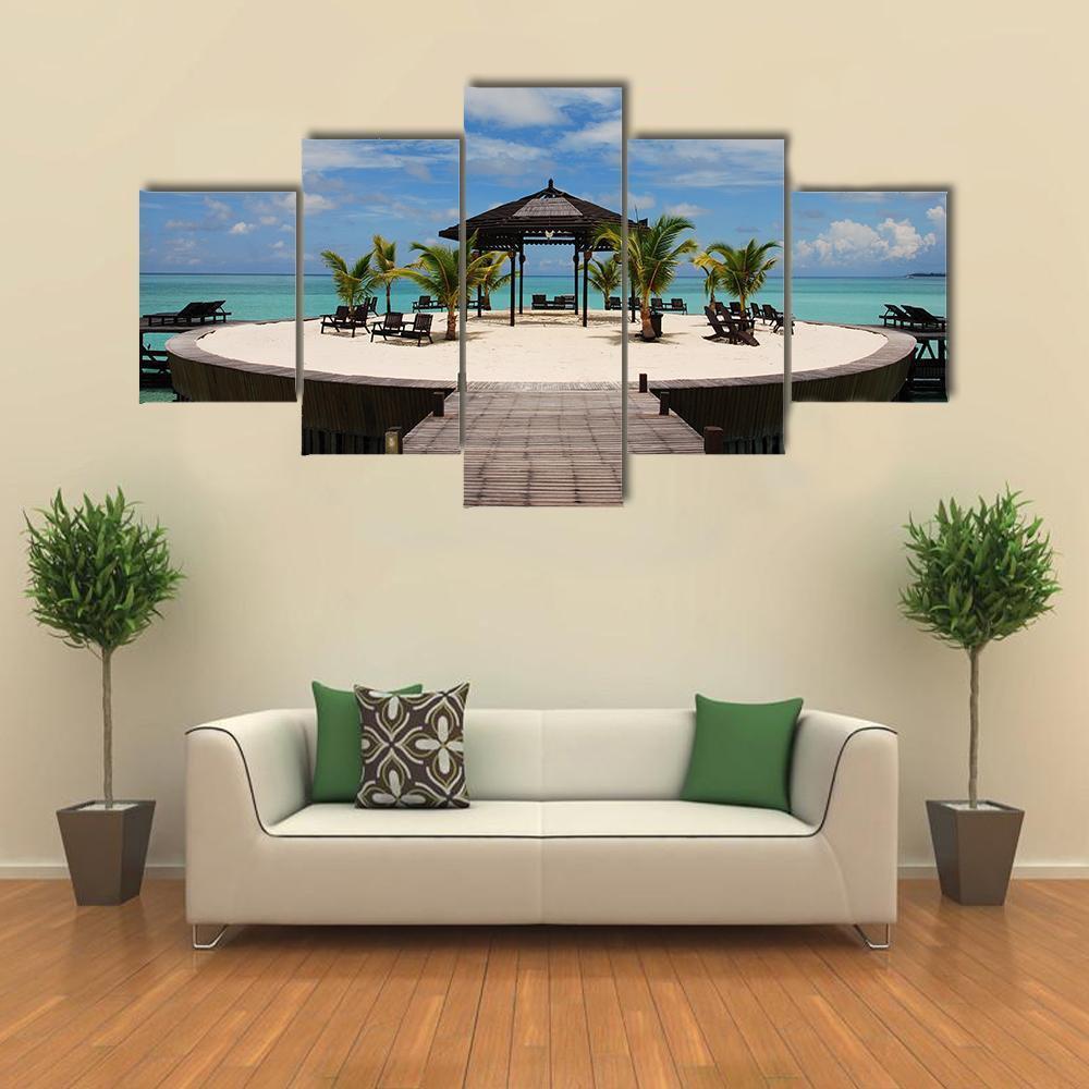 Remote Island In The Celebes Sea - Nature 5 Panel Canvas Art Wall Decor Remote Island In The Celebes Sea - Nature 5 Panel Canvas Art Wall Decor