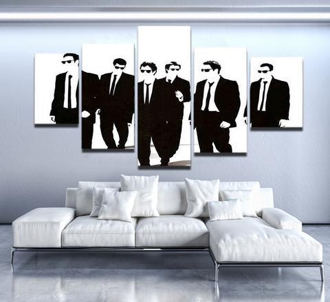 Reservoir Dogs - Movie 5 Panel Canvas Art Wall Decor Reservoir Dogs - Movie 5 Panel Canvas Art Wall Decor