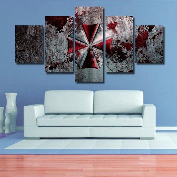 Resident Evil 1 - Movie 5 Panel Canvas Art Wall Decor Resident Evil 1 - Movie 5 Panel Canvas Art Wall Decor