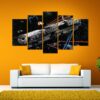 Return Of The Jedi: Millenium Falcon - Movie 5 Panel Canvas Art Wall Decor