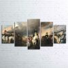 Revolutionary War - Nature 5 Panel Canvas Art Wall Decor