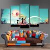 Rick And Morty 21 - Cartoon 5 Panel Canvas Art Wall Decor